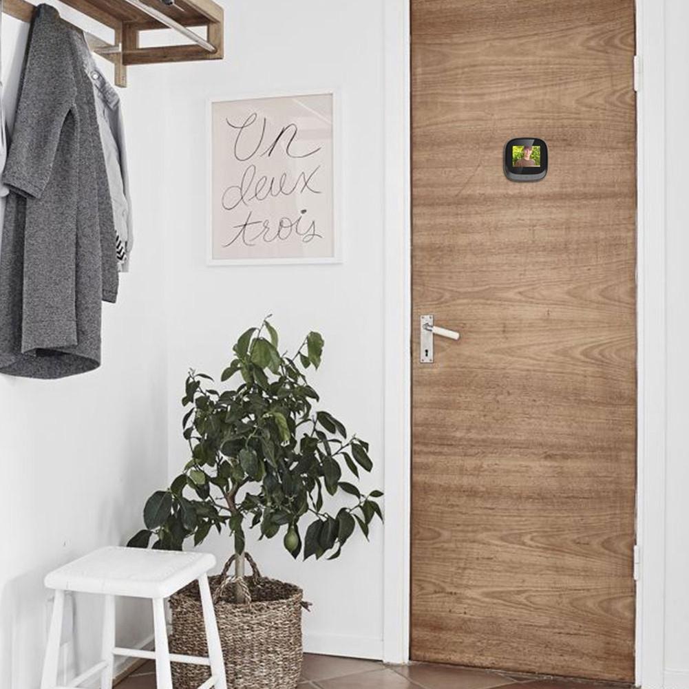 2.4 Inch Smart Digital Cat Eye Doorbell LCD 90 Degree Eye Electronic Peephole Doorbell Outdoor Infrared Camera Door Viewer