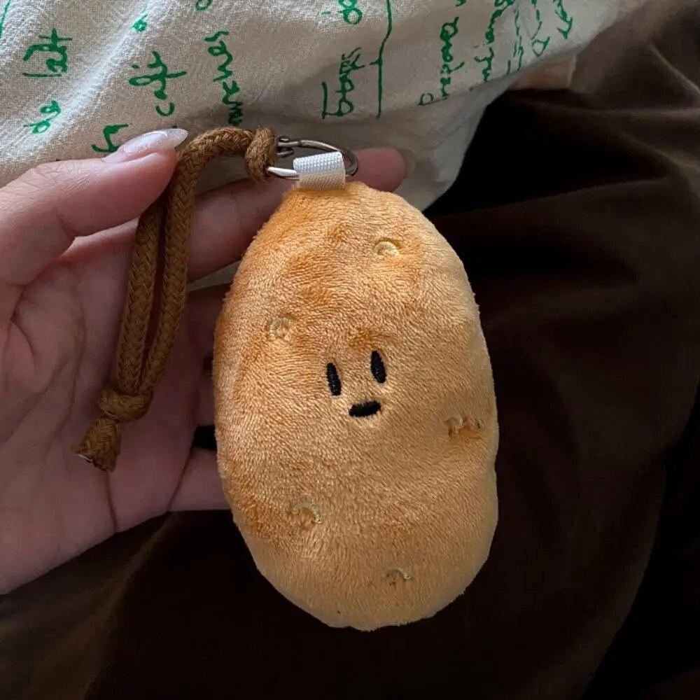 Cute Potato Plush Key Chain Cartoon Pendant Student Creative Bag Decoration