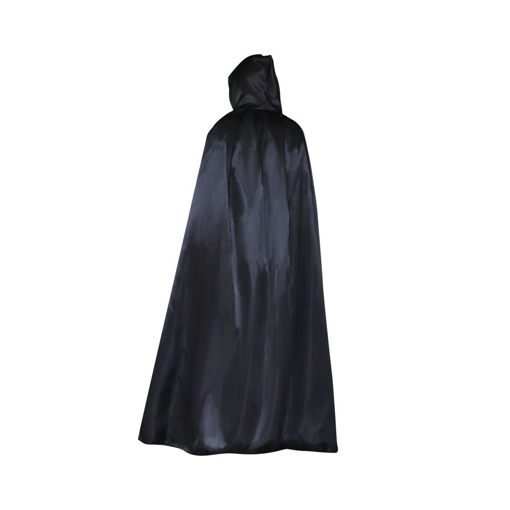 Mopping Halloween Cloak Solid Color Costume Cosplay Cape Reusable Witch's Cloak  Kid