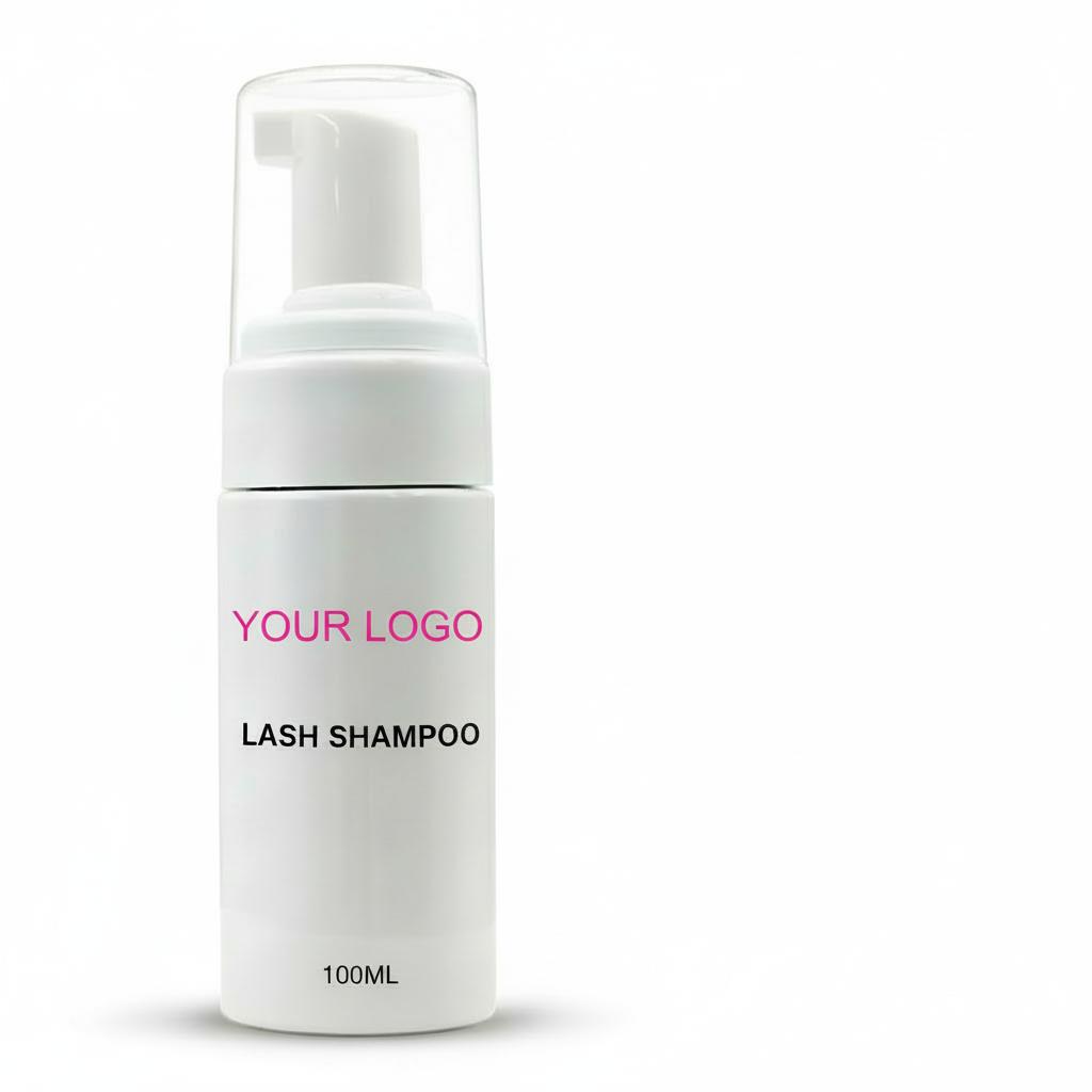 100ml Lash Shampoo Foam Cleanser Pink Eyelash Extension Cleaning Mousse