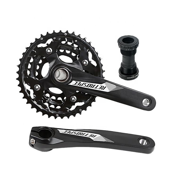 24-32-42T 104BCD Three-Piece 30-10 Speed Mountain Bike Crankset with Bottom Bracket Bicycle Chain Wheel Accessories