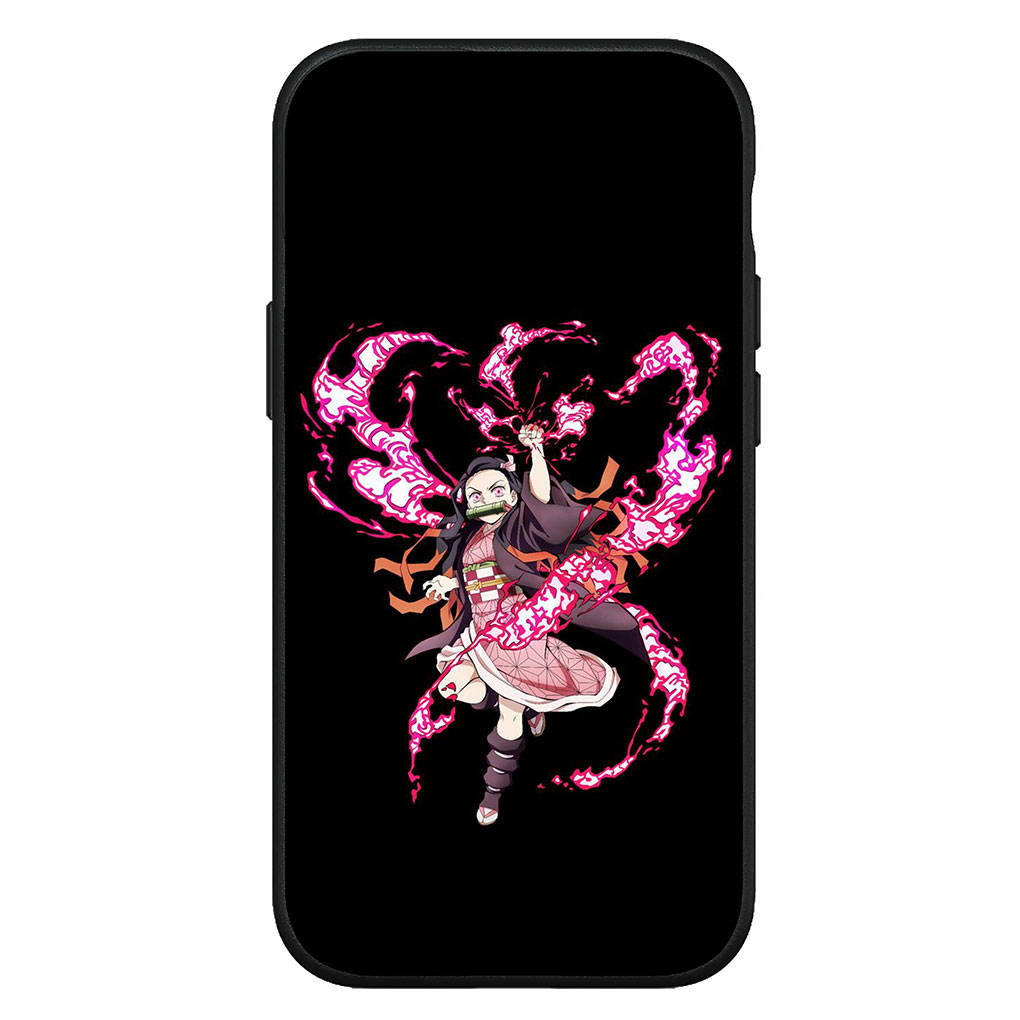 Для Samsung Galaxy S24 S23 iPhone 16 15 14 Xiaomi Redmi Note 13 12 11 10 8 Plus 9 Pro Max X XR Чехол для телефона Demon Slayer Nezuko Daki Gyutaro OPPO Huawei