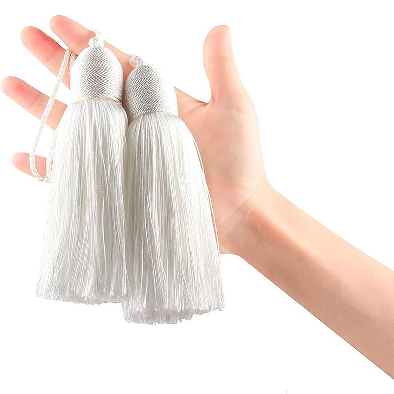 1 шт., подвесная веревка, кисточки для шитья, шелковая бахрома, отделка, кисточка для ключей, аксессуары для штор, украшение для дома, сумка, подарок, Золотая кисть
