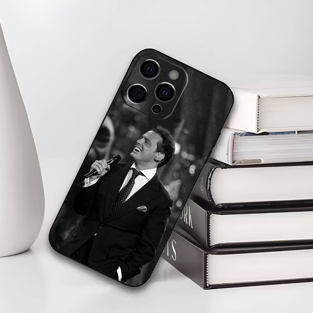 L-Luis M-Miguel Mexico Singer Phone Case For IPhone 17,16,15,14,13,12,11,Plus,Pro,Max,Plus,XS,soft case Black silicone