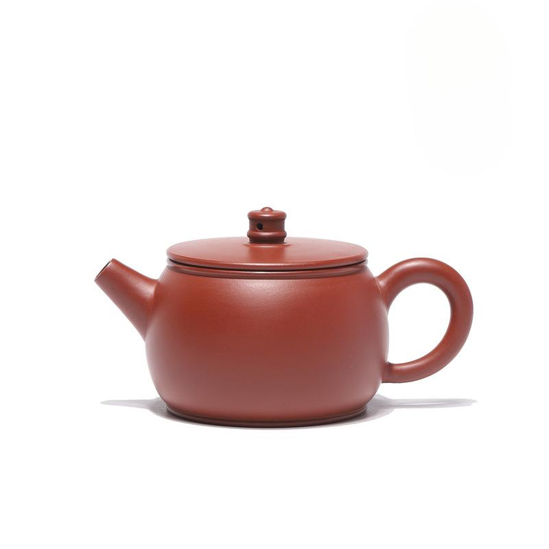 190 мл чайник ручной работы из фиолетовой глины Исин, ручной работы, колокольчик и барабан, чайник из сырой руды Чжу, чайный сервиз Zisha, принадлежности для питья, подарок
