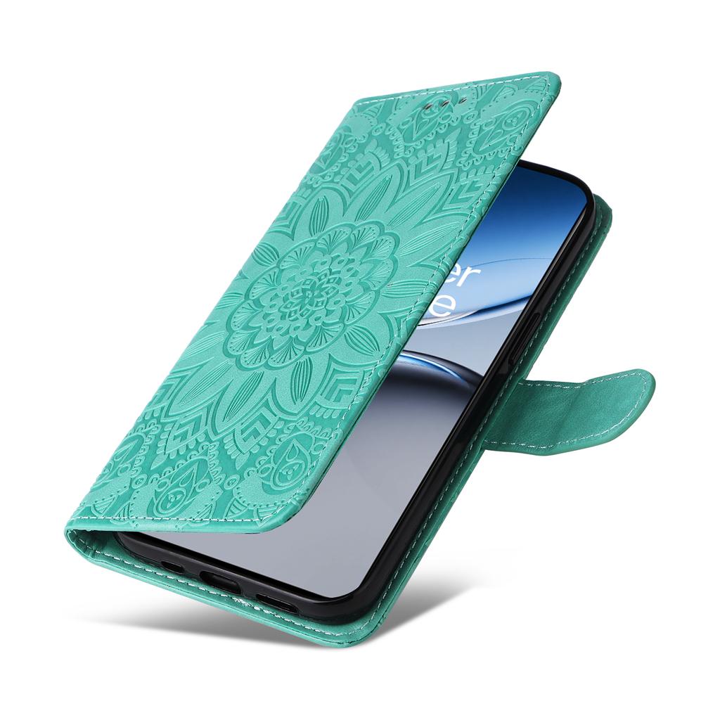 For OnePlus Nord 4 Case Sunflower Imprint Leather Wallet Phone Cover