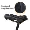 BC-203 2.0 Black Bike Folding Cushion Seat Cover Inflatable Airbag Bicycle Seat Cover with Pump,Size: S