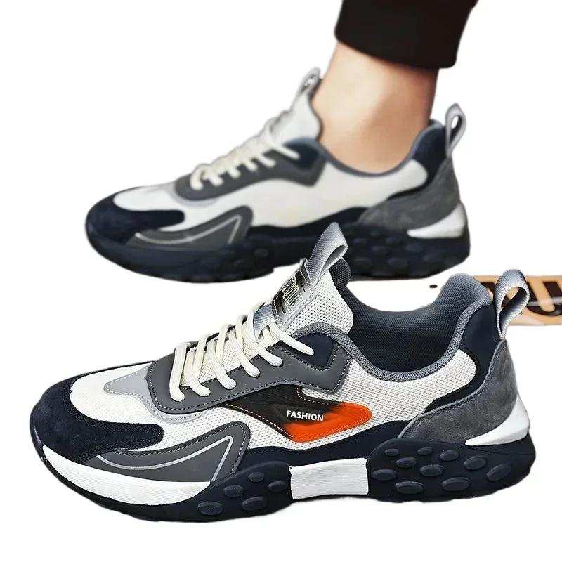 2024 New Men Fashion Casual Breathable Shoes Black Man Running Shoes High Quality Outdoor Men Comfortable Sneakers Shoes