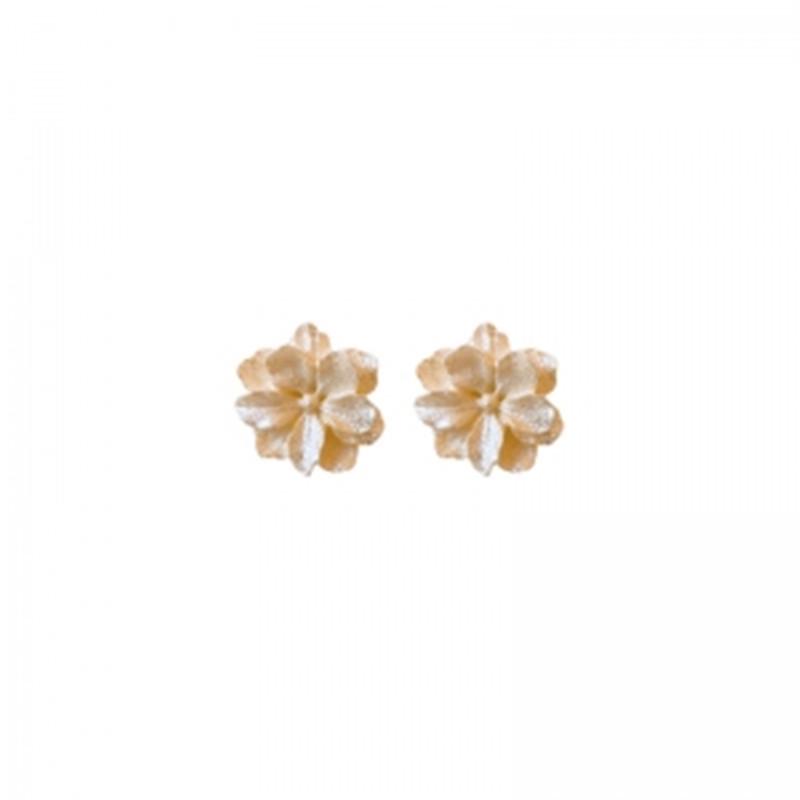 Элегантные простые цветочные серьги 2024 года - легкая роскошная мода