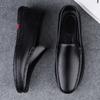 Doudou Shoes Мужские туфли из натуральной коровьей кожи, повседневные туфли для папы, мокасины с одной педалью для мужчин