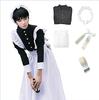 [ST TS] Women's Maid Cosplay Long Sleeve Long Skirt Dress Maid Outfit Men's Halloween Costume (XL)