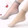 Translucent Ultra-Thin Nylon Short Socks Women's Anti-Slip Bottom Ankle Socks Summer Breathable Lightweight Socks Sets