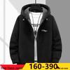 Men's Plus Size Thick Fleece Hooded Jacket - Extra Warm and Composite Design