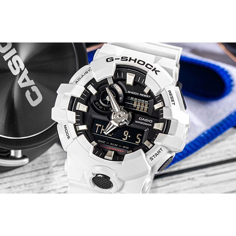Casio G-Shock Тематическая серия Спортивные Водонепроницаемые Модные Часы Кварцевый Механизм Ремешок из Смолы Мужские часы Черные GA-700-7A