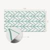 Self-Adhesive Vinyl Panel - Office Wall Decoration 100x50 cm Leaf Pattern in Symmetry