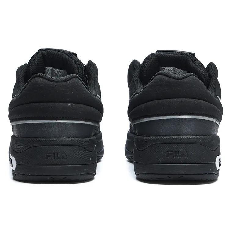 FILA Mix Textile , Synthetic Leather Abrasion Resistant Low top Skateboard Shoes Men's Black (Unisex) Skate Shoes F12M314203FBK