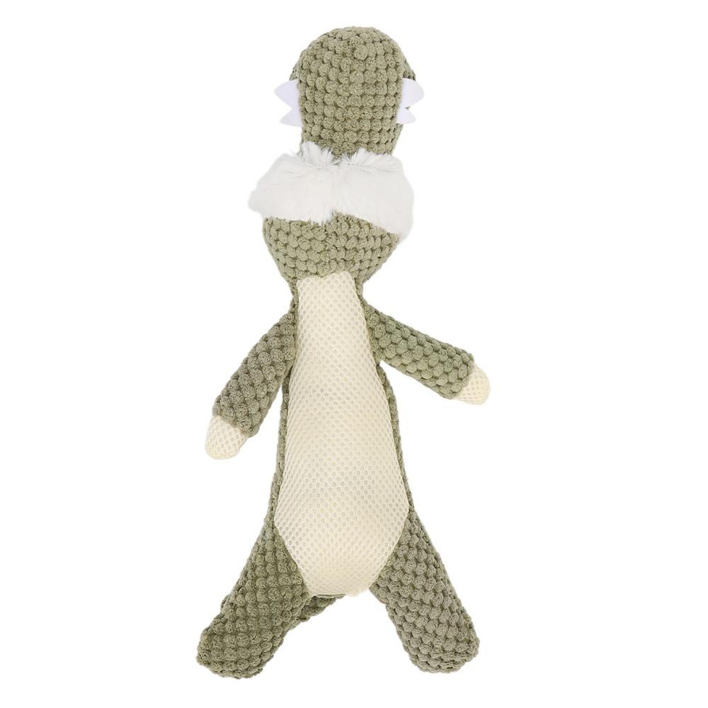 Thick Plush Fabric Squeaky Puppy Molar Toy Wolf Shaped Dog Toy Bonding Interaction Training