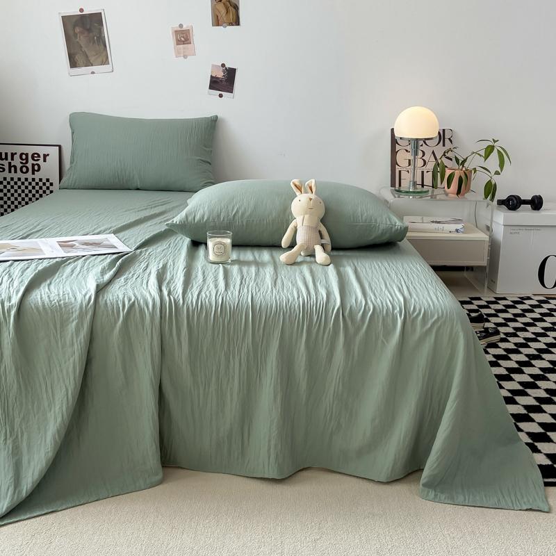 Однотонная простыня Мягкая плоская простыня Домашнее постельное белье sabanas para cama Взрослые Детская комната Простыни (Нет наволочки)