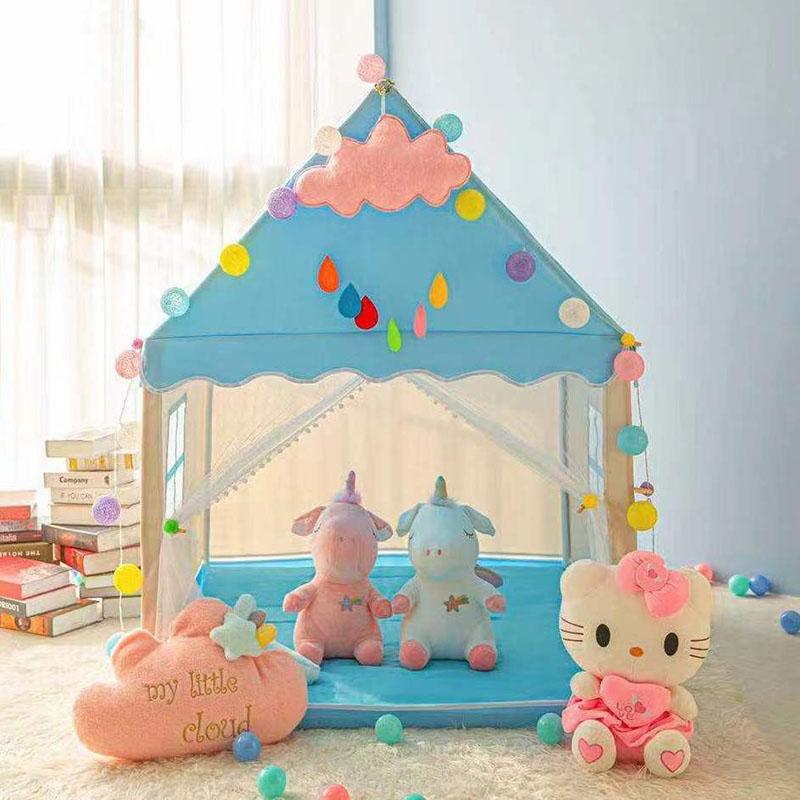 Детская палатка, игровой домик, домашний замок принцессы для мальчиков и девочек, кукольный домик, складной маленький домик