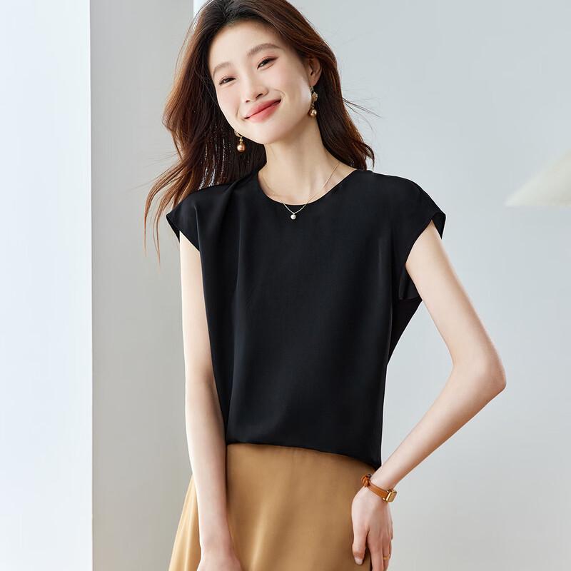 Женская шелковая футболка Srcr из крепа де шин, 16 момме