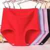 Plus Size Women's Cotton High Waisted Mother's Year of Life Red Panties