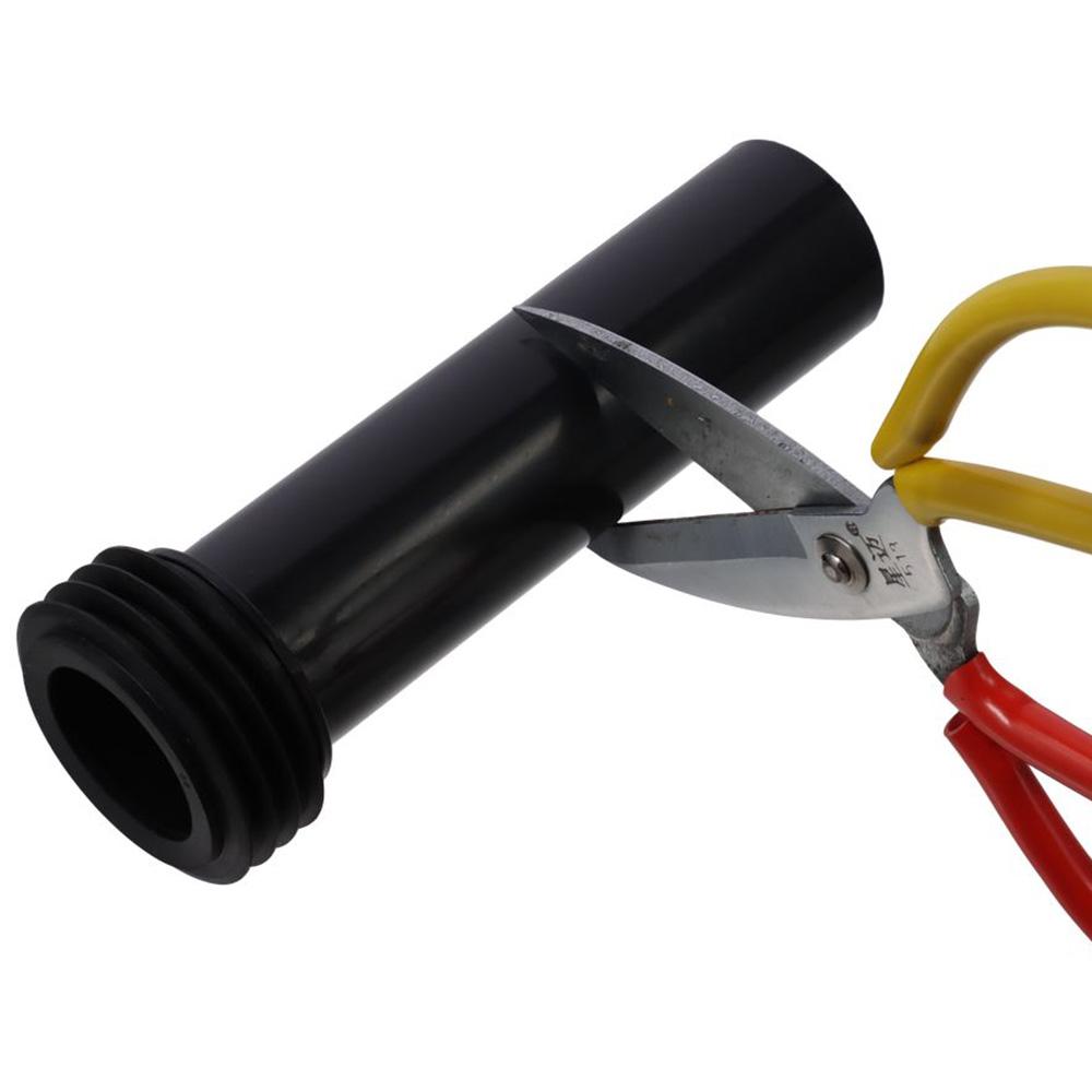 2 шт. Черная соединительная труба для унитаза PP Труба для отвода отходов унитаза Удлиненная промывная труба Детали для унитаза