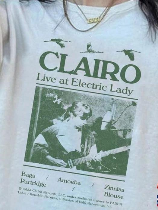 Clairo Sling Album Live At Electric Lady Cotton T Shirt Full Size Unisex T-Shirt