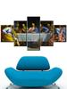 Иисус и его последователи 5 шт. картины искусство HD печать украшение для дома, гостиной холст настенный постер рамка картина без рамки