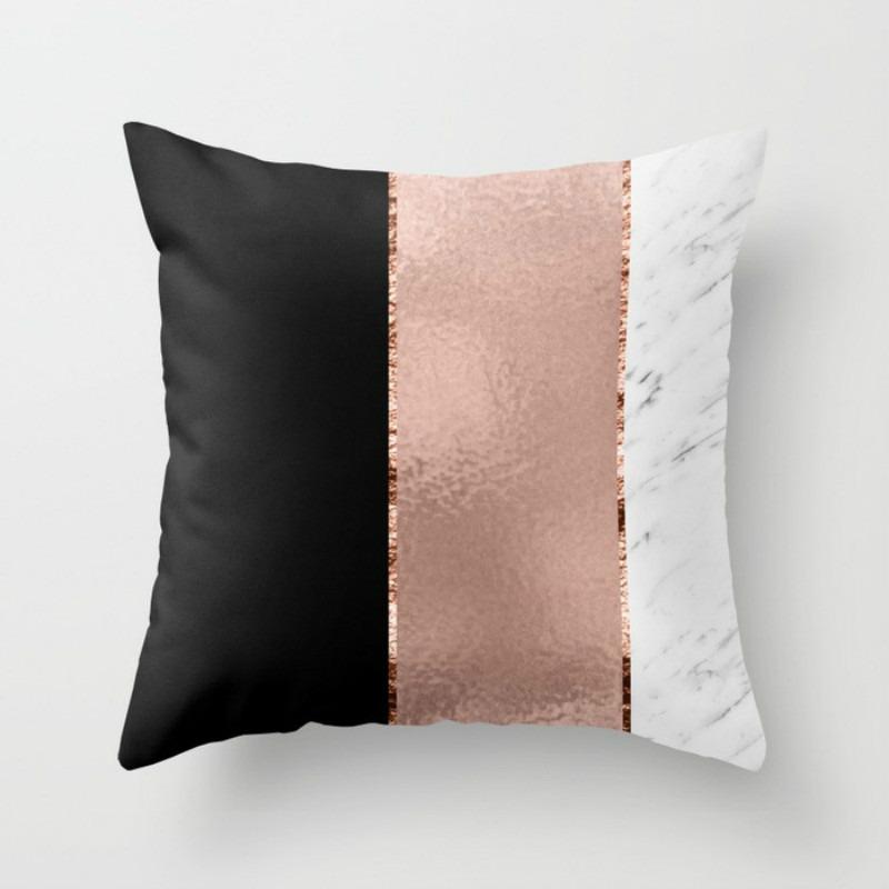 Marble Pattern Decorative Pillowcase Living Room Bedroom Square Cushion Pillowcase