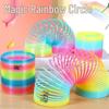Magic Rainbow Circle Toy: Colorful Elastic Ring for Kids' Education & Adult Performance