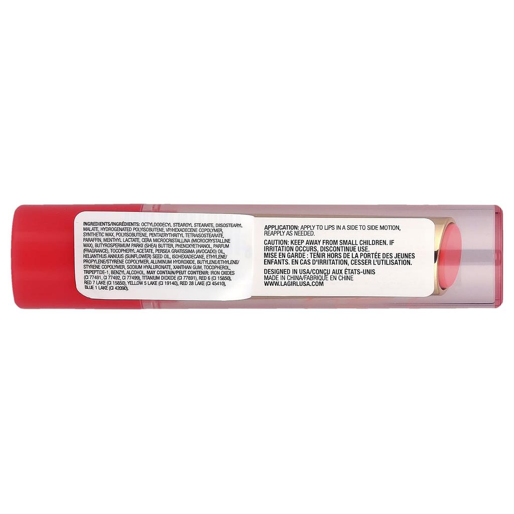 L.A. Girl Полупрозрачный оттенок, Бальзам для губ, GLC601 Полупрозрачный розовый, 2 г (0,07 унции)