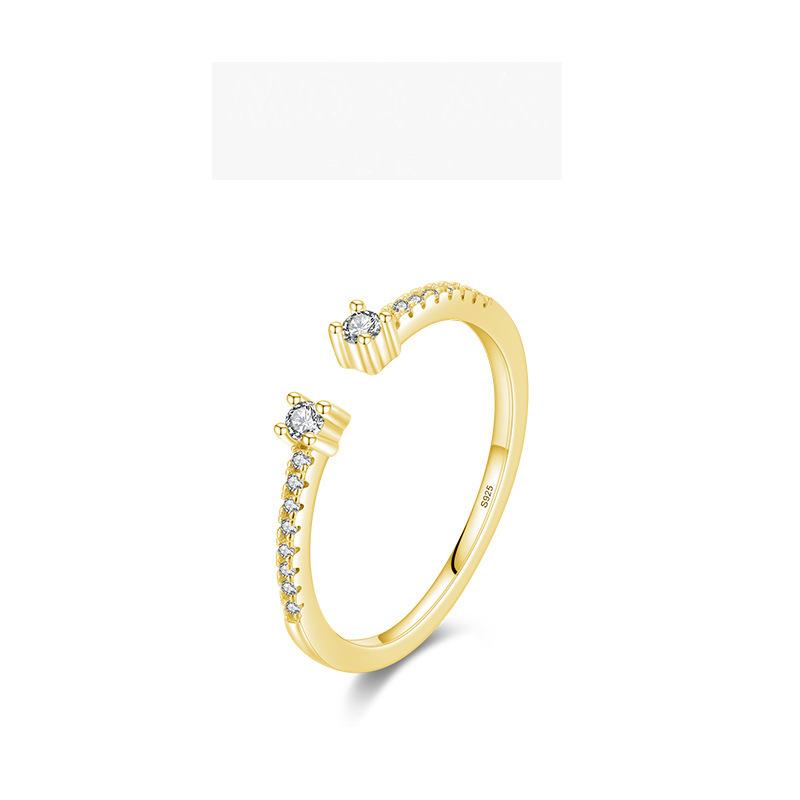 Tancise Classic 925 Sterling Silver  Zircon Ring Ladies Jewelry Wedding Promise Party Gift