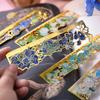 Retro Classic European Book Mark Vintage Oil Painting Series Metal Hollow Student Bookmark Creative Design Teacher Gift