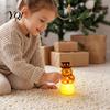 Holiday Party Scene Layout Props Christmas Electronic Candle, Flameless LED Candles, Warm Light Santa Claus Battery Operated Tabletop Decor