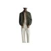 Zara Loose Casual Outdoor Lapel Long Sleeve Jacket Men Jacket Khaki 4410333-505