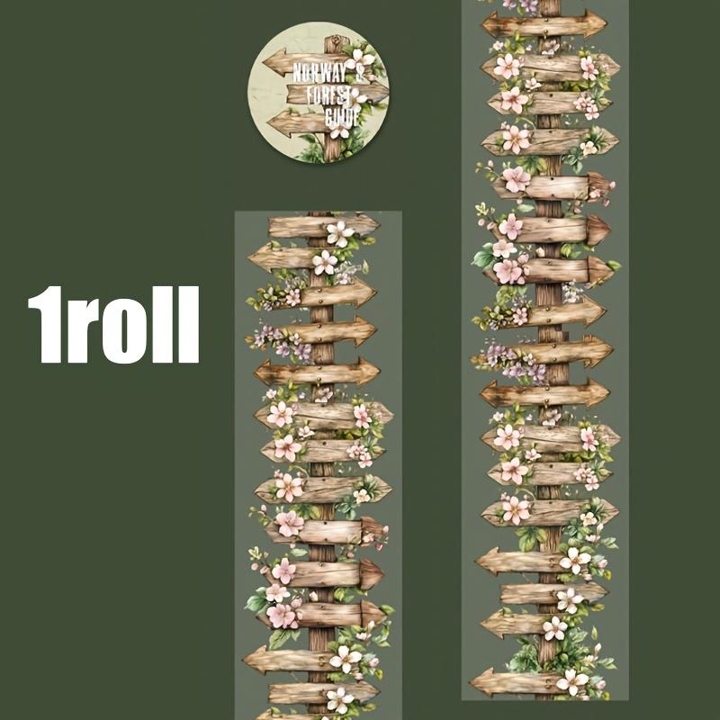 Mr. Paper, 200cm/roll, Tree Forest Four Seasons Landscape Tape, Scrapbook Phone Case Collage Photo Frame Decorative Sticker Tape