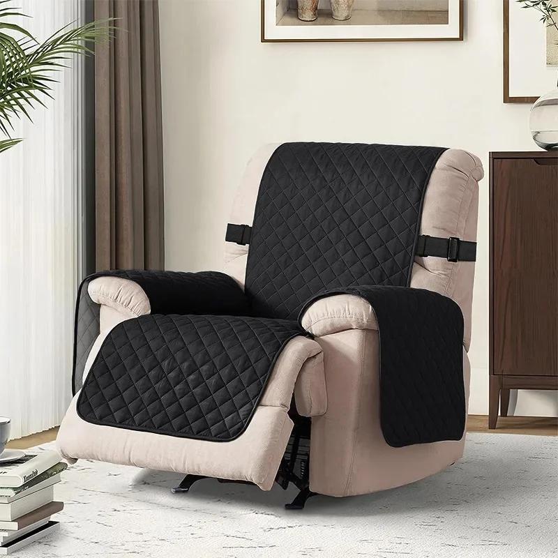 1 Seater Non-slip Recliner Sofa Cover Pet Dog Kid Armchair Mat Washable Quilted Recliner Chair Slipcovers Furniture Protector