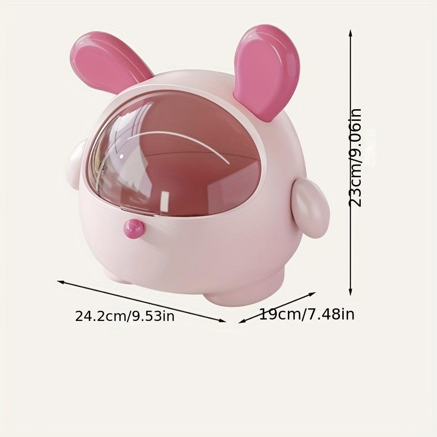 Милая косметическая коробка-органайзер в форме кролика - Многофункциональный кейс для демонстрации макияжа с хранилищем для ювелирных изделий и помад