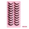 Fake Lashes Super Volume Extensions 3D Mink Hair False Eyelashes Russian Volume DD Curl Lashes