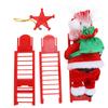 Electric Santa Claus Climbing Ladder Christmas Toy Home Ornament Decoration Children Gift