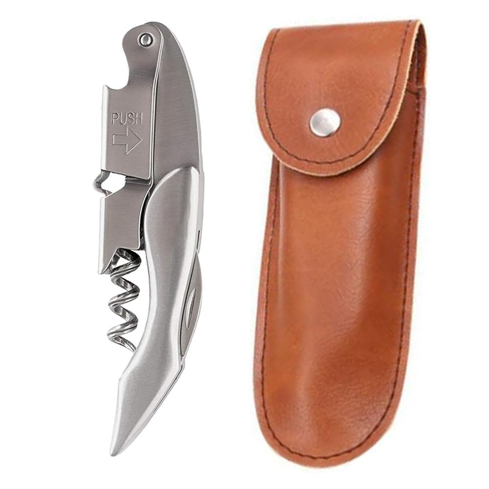 Персонализированный штопор для официантов, открывалка для бутылок вина и пива, деревянная открывалка для пробок, нержавеющая сталь, гравировка имени получателя