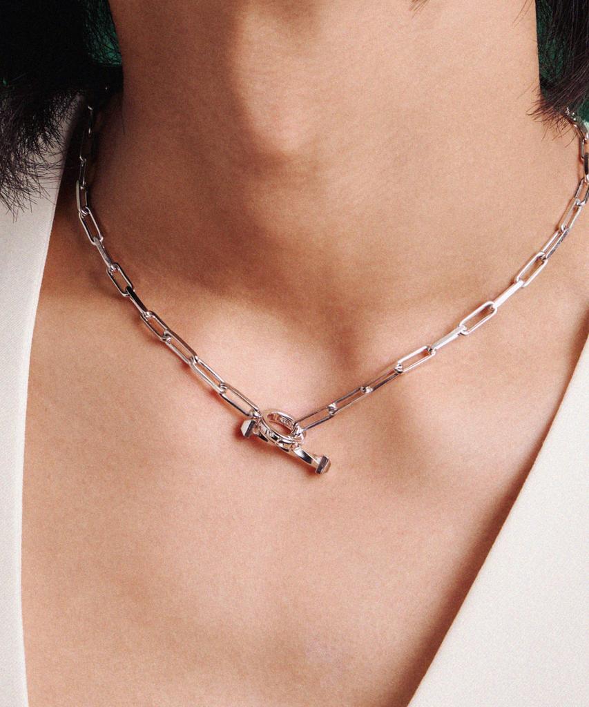 Valik [925 Silver] No.33 Toggle Bar Necklace
