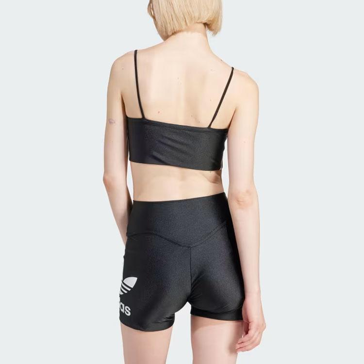 adidas Оригинальные женские топы-майки Sst с тремя полосками и цветными блоками, черные IU2415