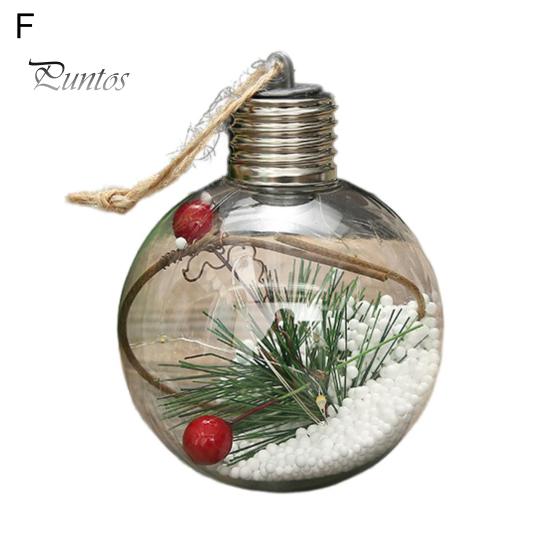 Отличная привлекательная легкая рождественская лампа для украшения рождественской елки, пластиковый шар, светодиодная лампочка для дома