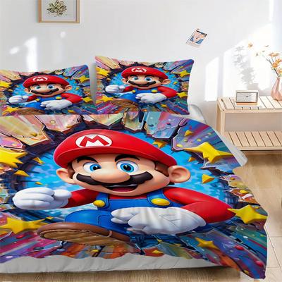 Постельное белье Super Mario, 3 предмета: Идеально подойдет для спальни или гостевой комнаты.. Мягкий и удобный, без стержня yy251010189