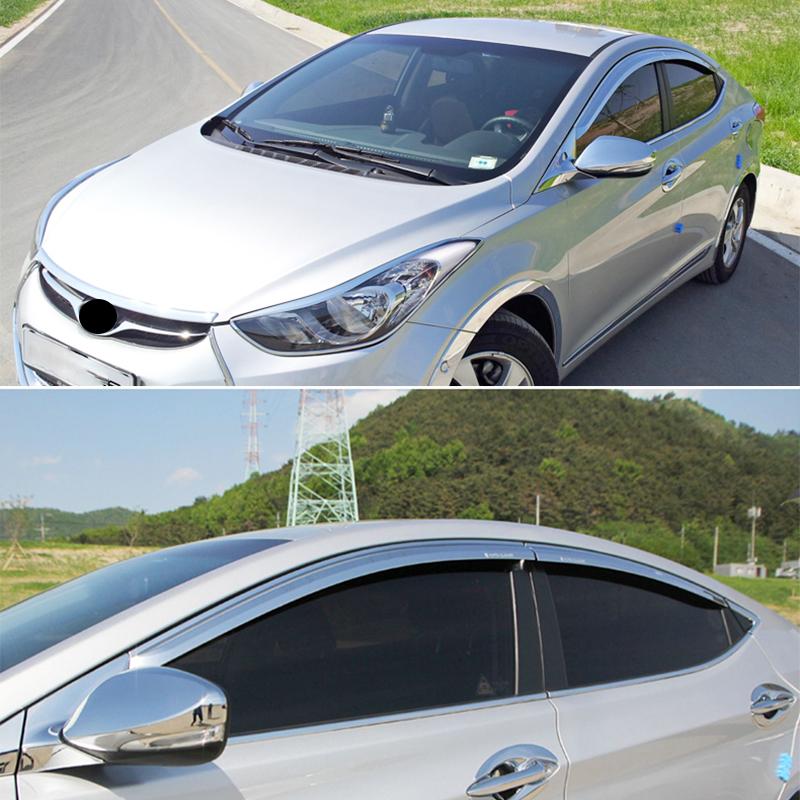 For Hyundai Elantra MD 2012 2013 2014 2015 2016 Car window weather blocking exterior modification parts