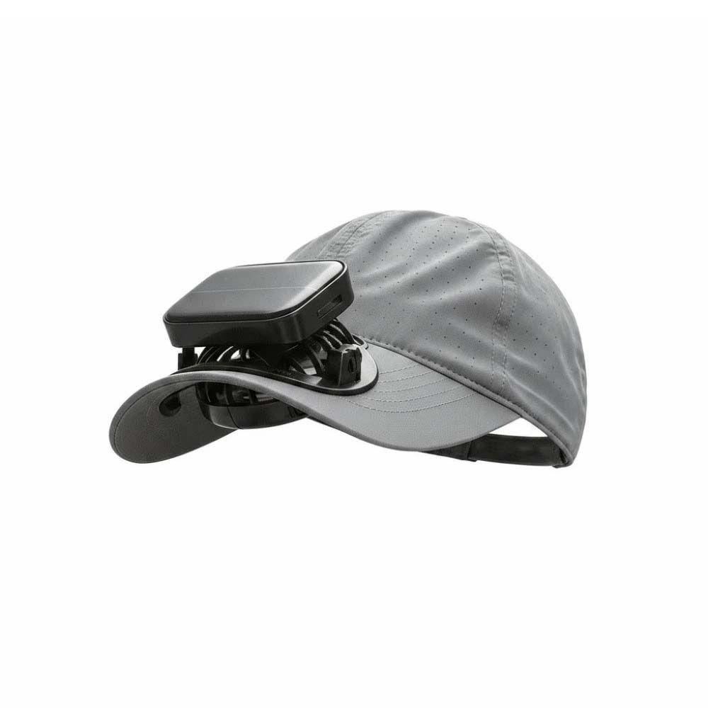 Portable Rechargeable Fan Hat Solid Color Cooling Fan Peaked Cap for 3.7V/300mAh Hiking