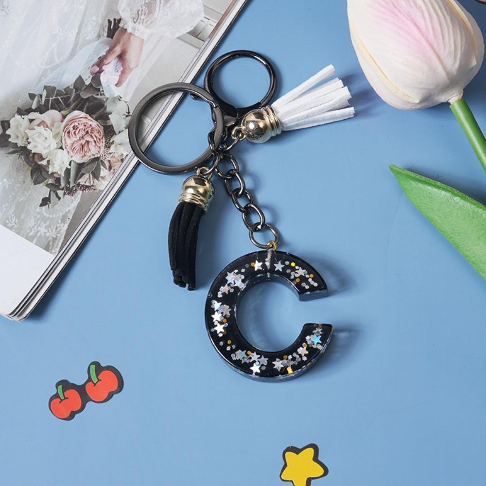 Изысканный Английский Алфавит Сумка Подвеска Буквы A-Z Алфавит Инициалы Блестящий Брелок Женский Подарок