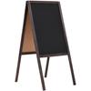 VidaXL Double-sided Blackboard Cedar Wood Self-Standing 40 X 60 Cm