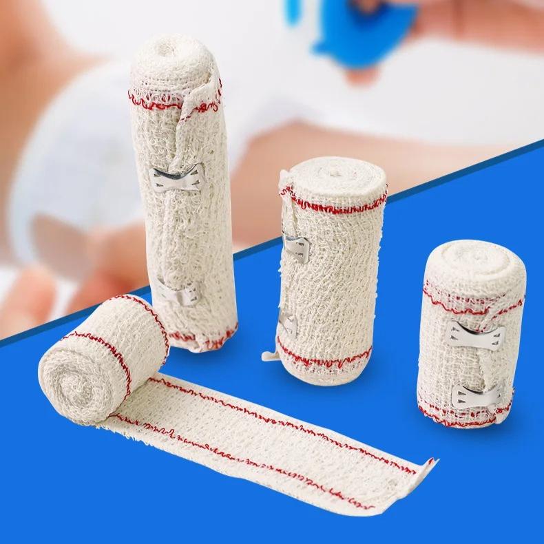 Эластичный бинт Растягивающаяся марля для перевязки ран Первая помощь на улице Упражнения Защита коленного сустава Спортивный тейп